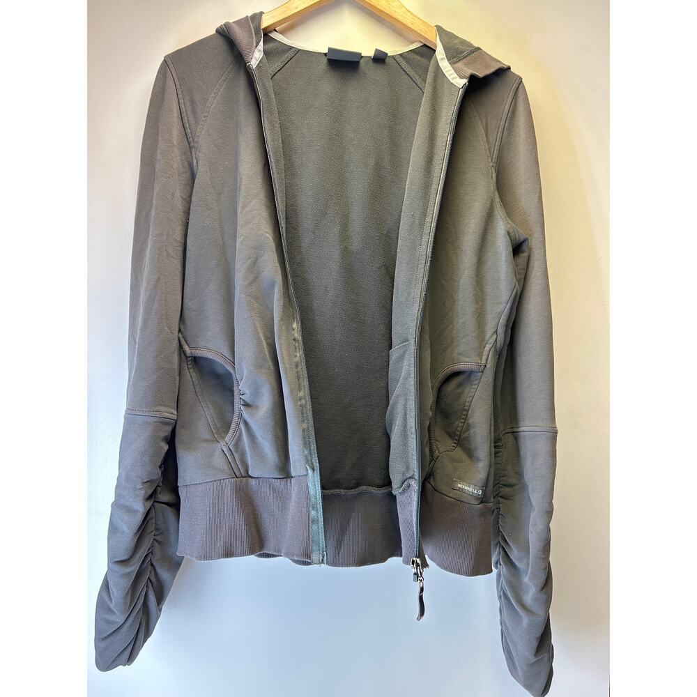 Merrell Womans ZipUp Hoodie Roused Sleeves Gray  M